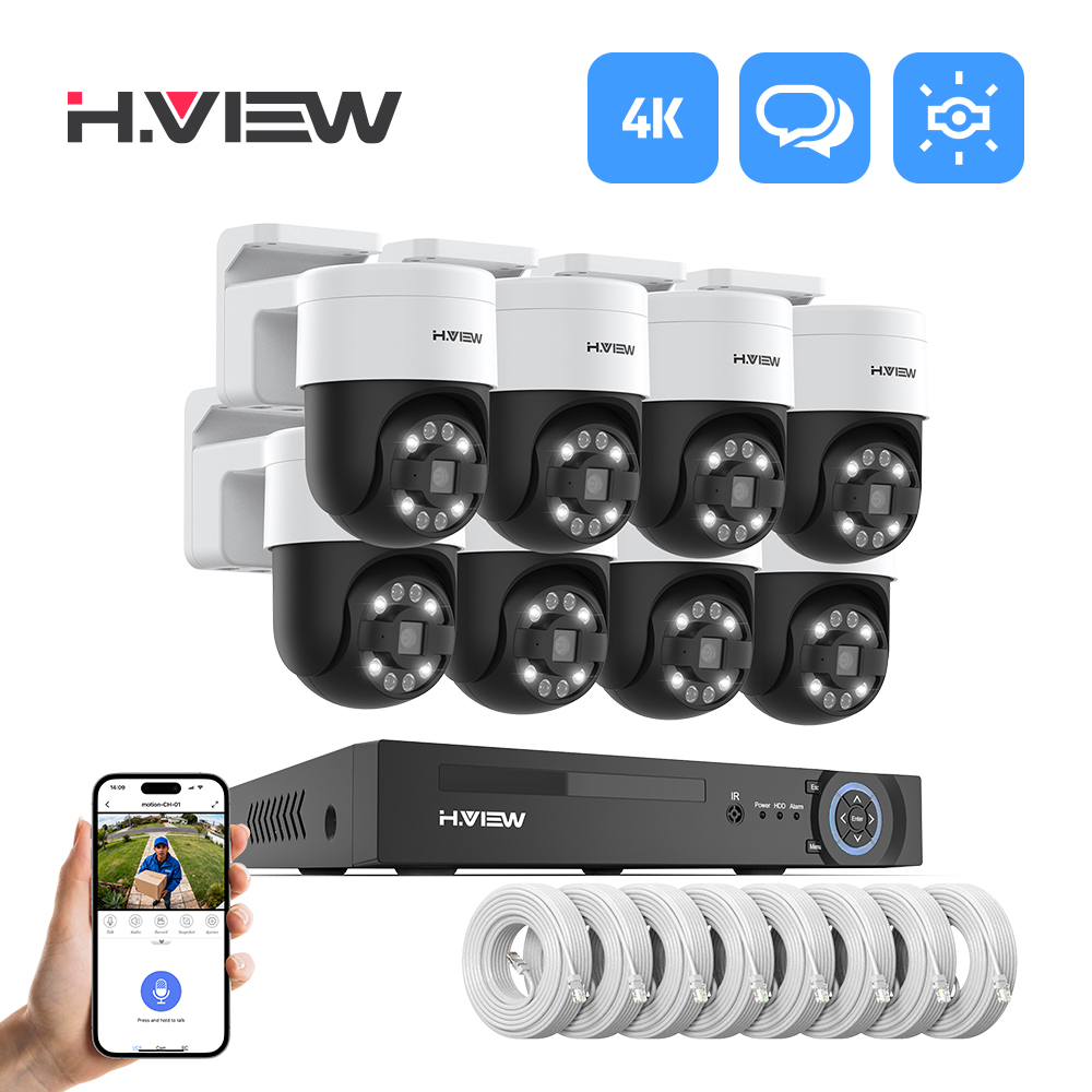 Home Security And Cctv - H.view 8Ch 4K 5MP 8MP Cctv
