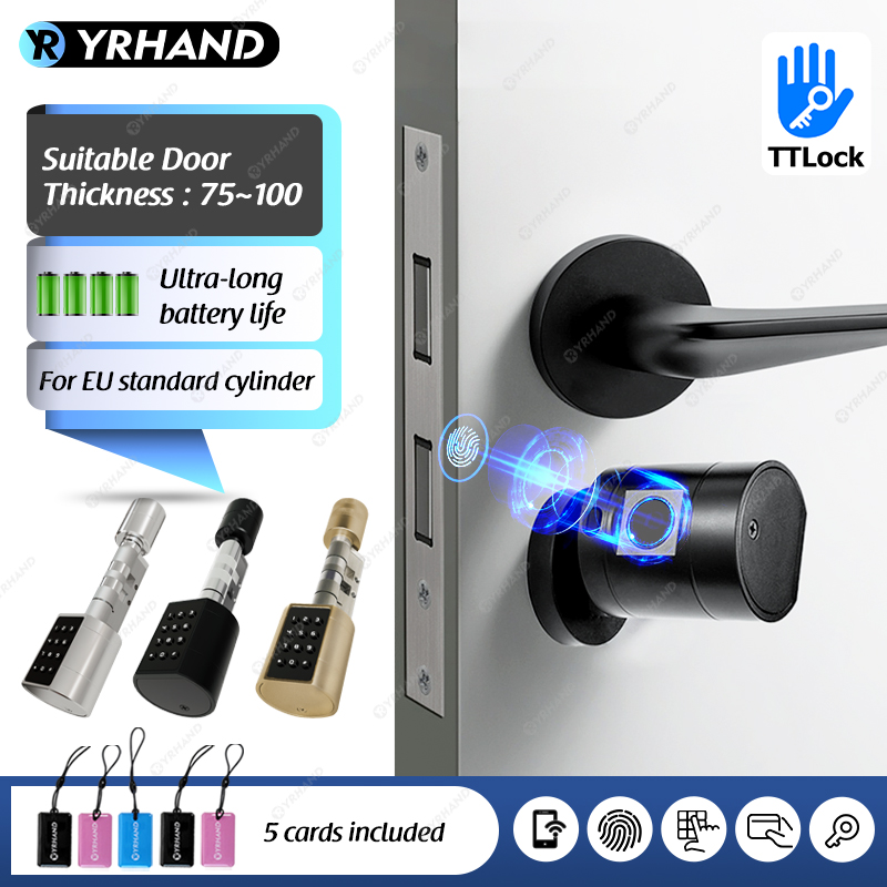 Home Security Keypad - Smart Euro Cylindrical Door Lock ttlock