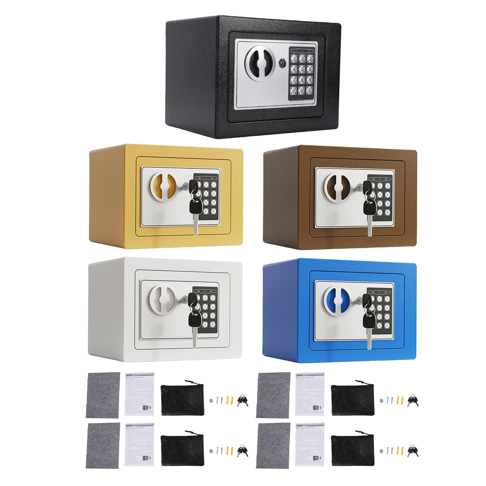 Home Security Keypad - Home Safes Fireproof Waterproof Box Document