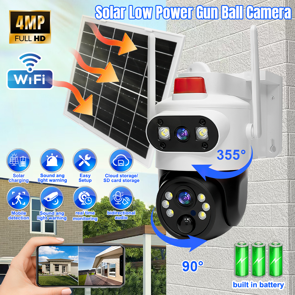 Home Security And Cctv - Solar Security Cameras Wireless Outdoor Dual