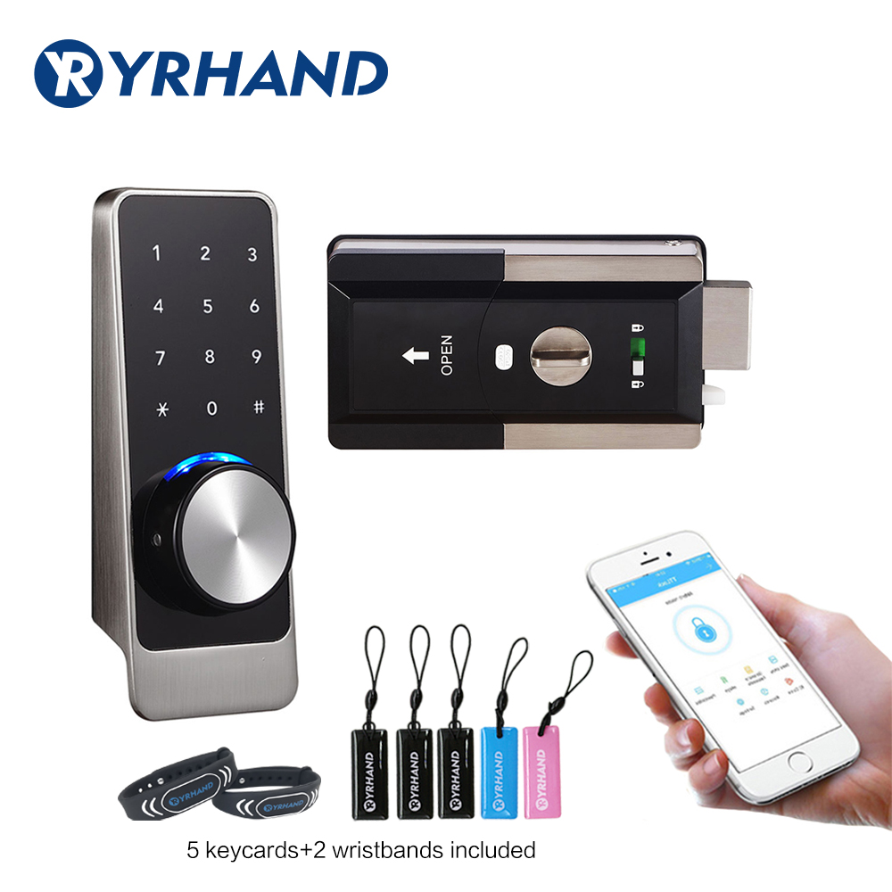 Home Security Keypad - Waterproof Smart door rim locks, Bluetooth