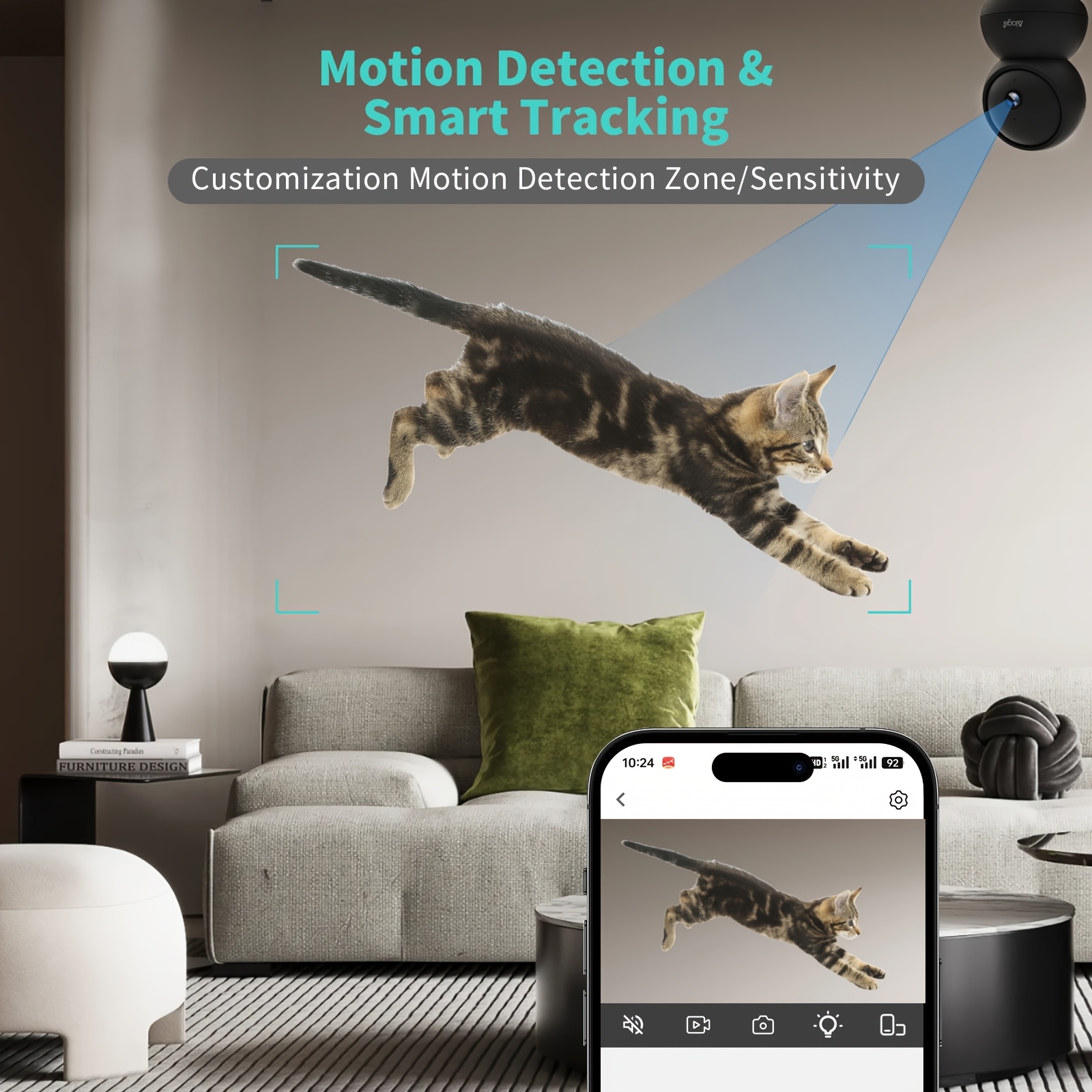 Home Security Google Camera - Wireless WIFI Monitoring Camera 360 degree