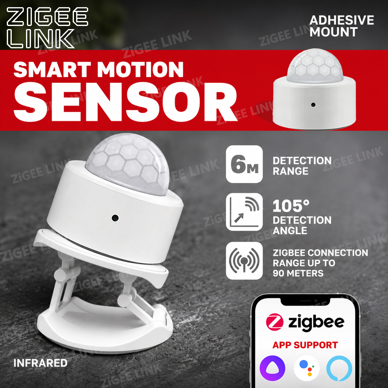 Zigbee PIR Motion Sensor Human - Home Security With Alarm 评论和价格