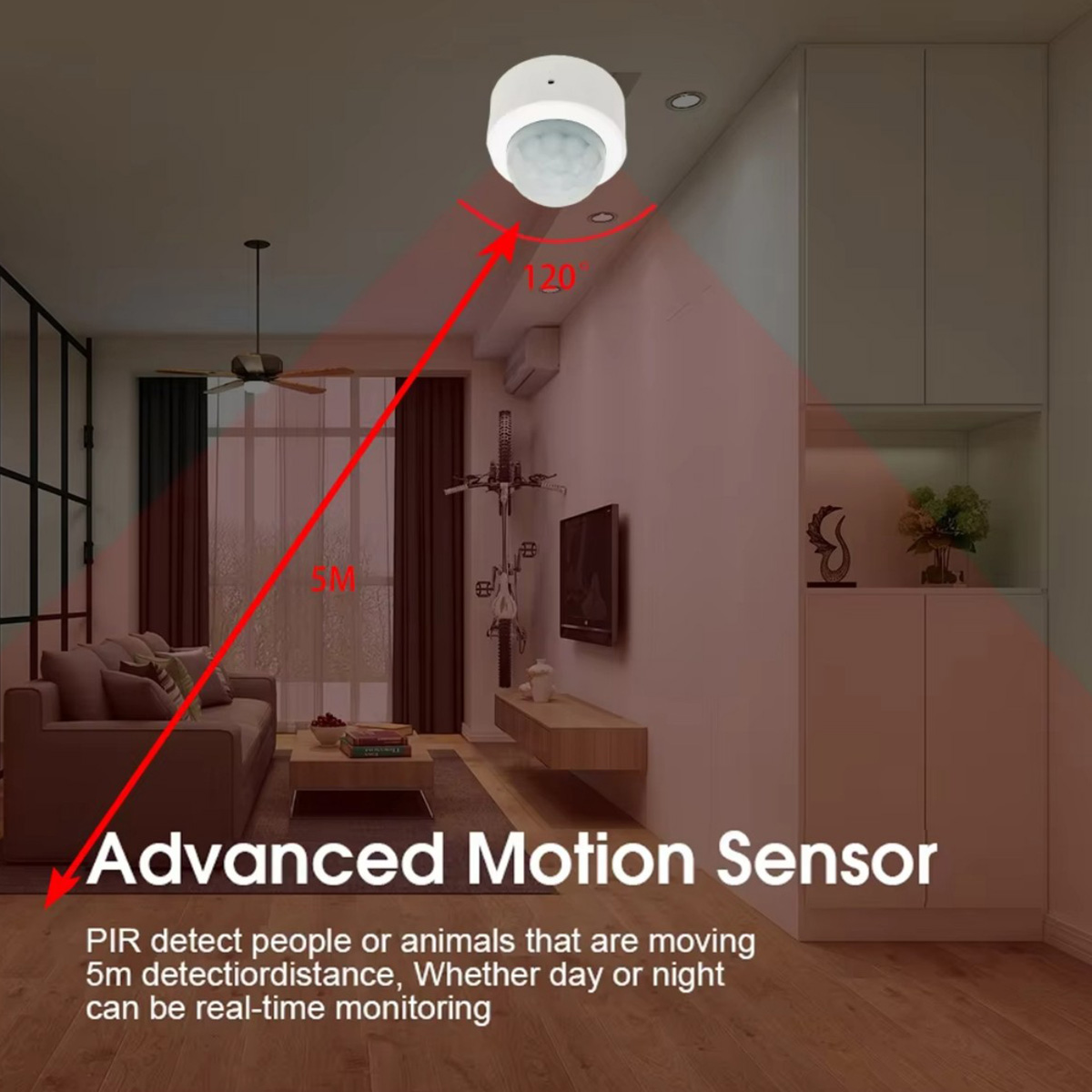 Zigbee PIR Motion Sensor Human - Home Security With Alarm 评论和价格
