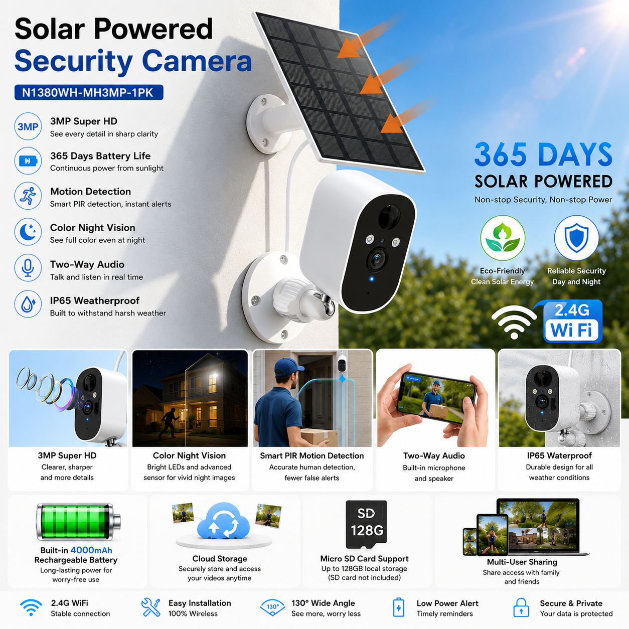 Solar Security Cameras Wireles - Home Security Flood Lights 评论和价格