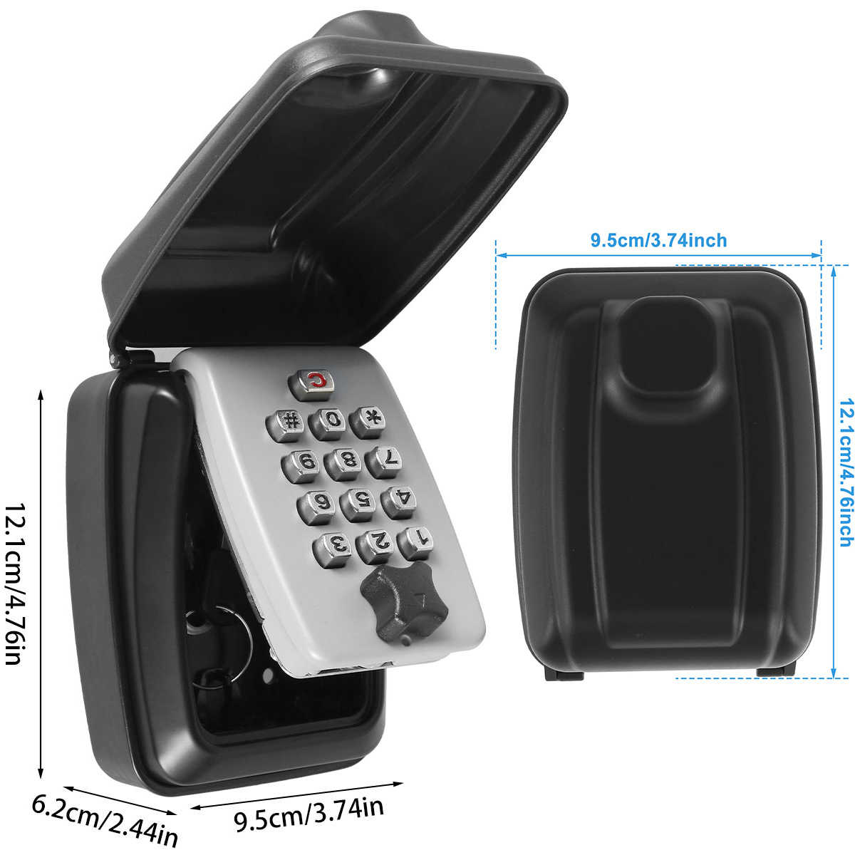 Key Lock Box Wall-Mount Secret - Home Security Essential 评论和价格