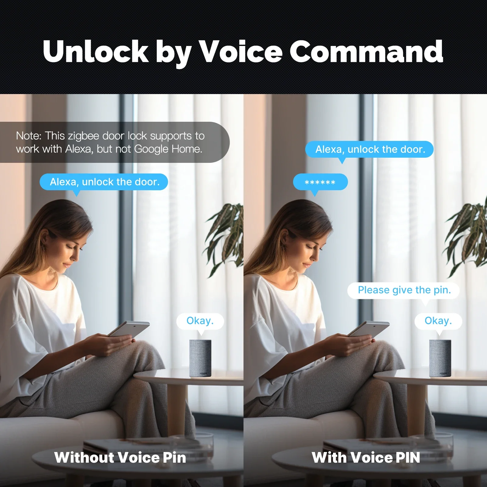 MOES Tuya ZigBee Smart Door Lo - Home Security Tapo 评论和价格