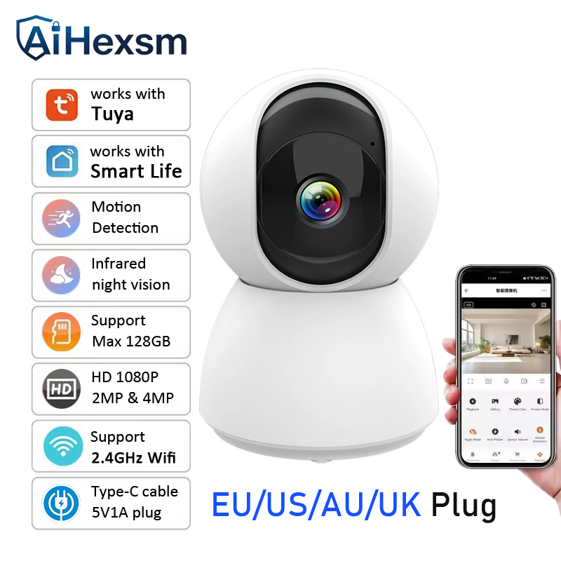 EU/US/UK/AU Plug Tuya 2K 4MP I - Home Security Cameras Uk 评论和价格
