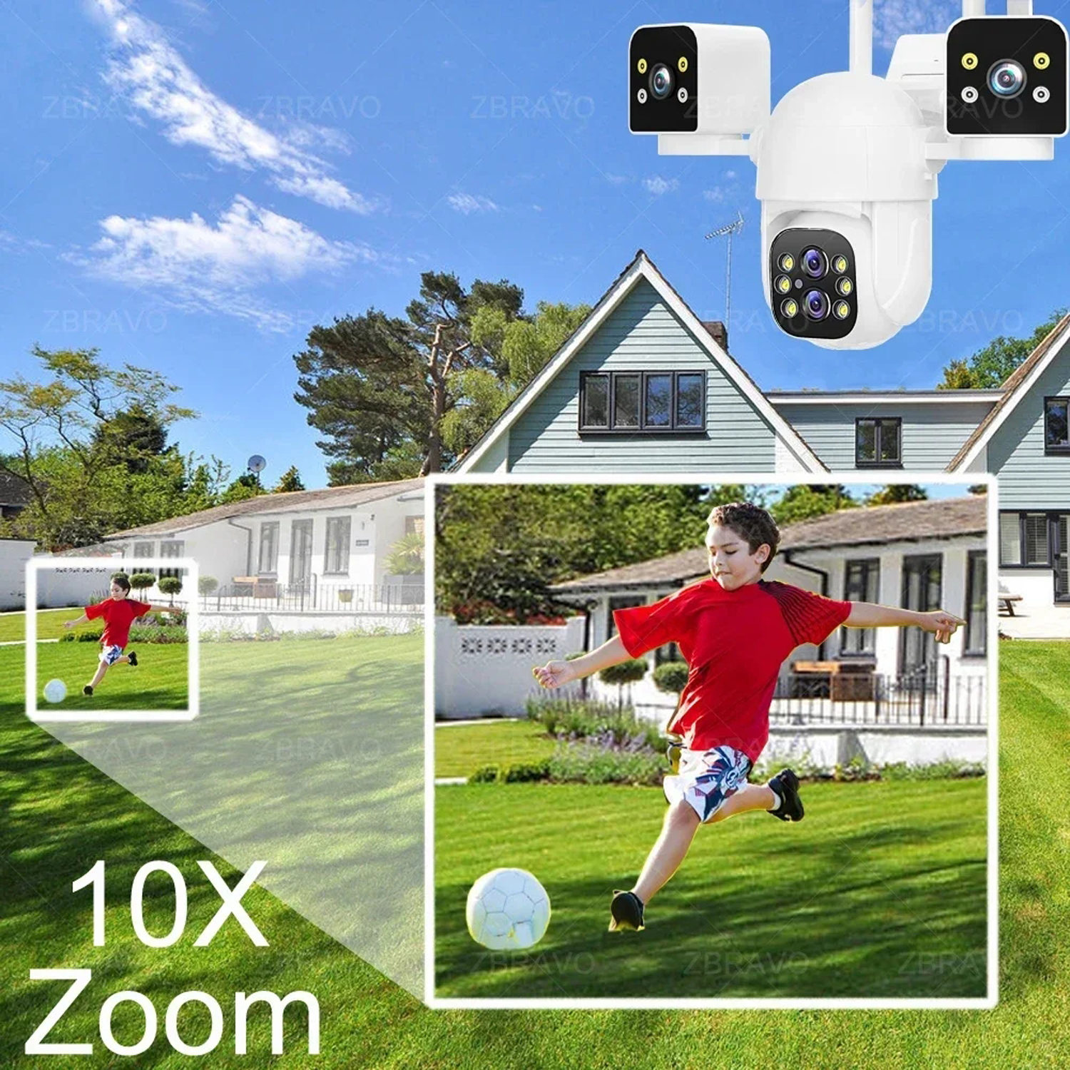 IPC360 HOME 8K 16MP 4 Lens 3 S - Home Security Flood Lights 评论和价格