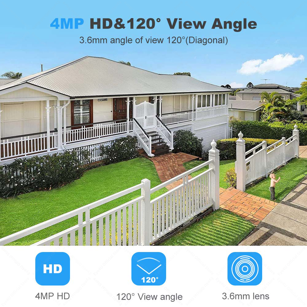Tuya 4MP Bullet Security Camer - Home Security Google Camera 评论和价格