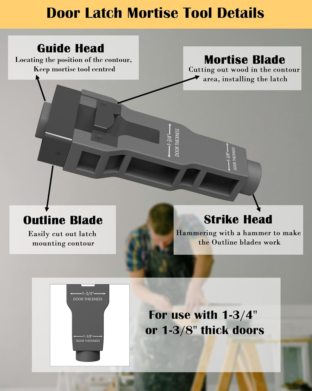 Door Latch Mortise Tool, Door  - Home Security Tapo 评论和价格
