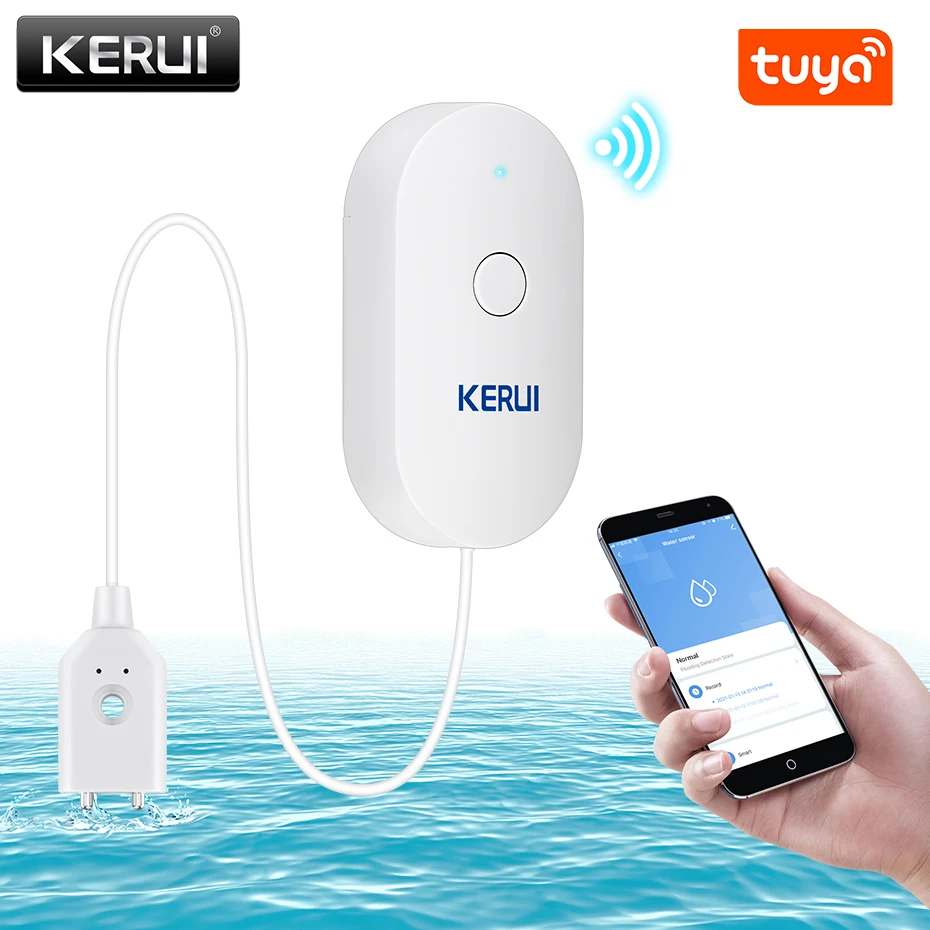 KERUI WiFi Water Sensor Smart  - Home Security Kitchener 评论和价格
