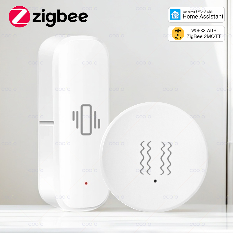 ZigBee 3.0 Vibration Sensor Re - Home Security With Alarm 评论和价格
