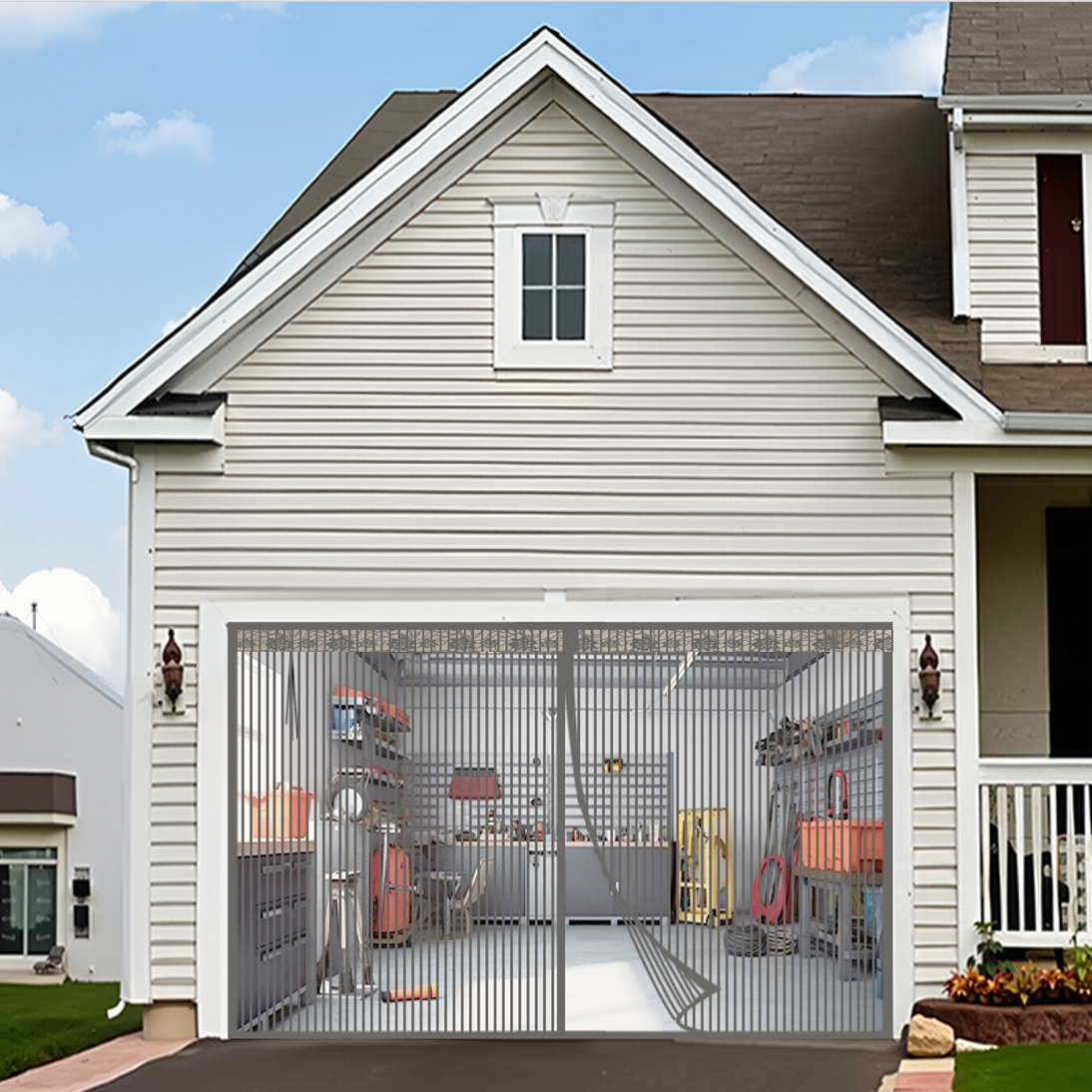 Extra Large Grey Magnetic Scre - Home Security Door 评论和价格