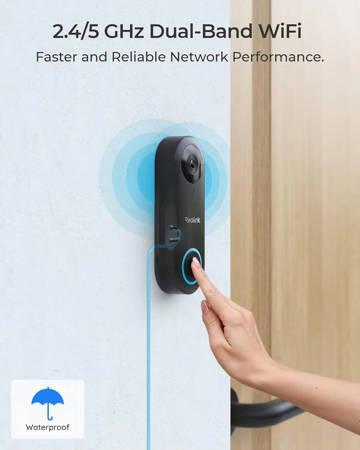 REOLINK Video Doorbell WiFi Ca - Home Security Cameras Uk 评论和价格