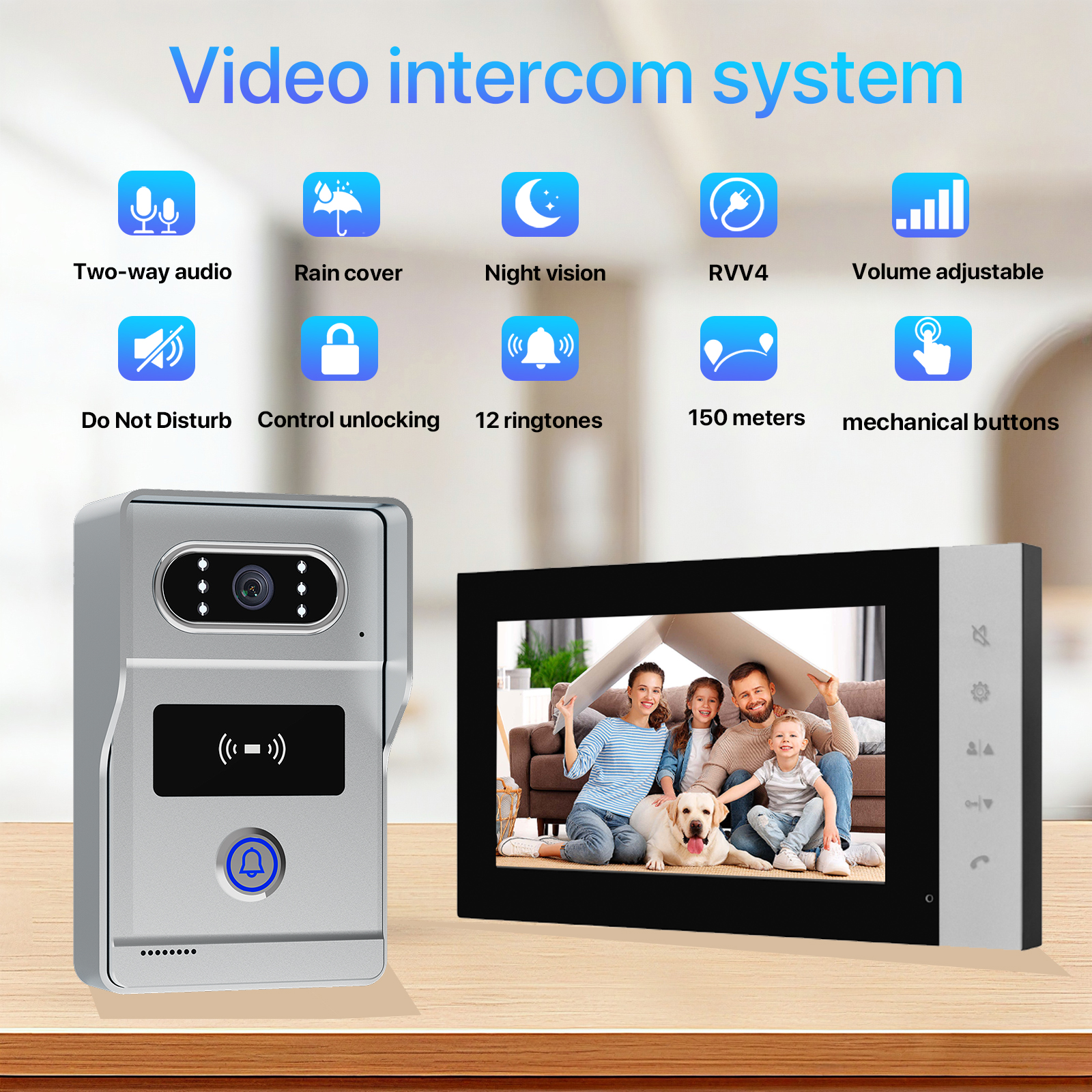 HD 7-Inch Wired Video Door Pho - Home Security Cameras Uk 评论和价格