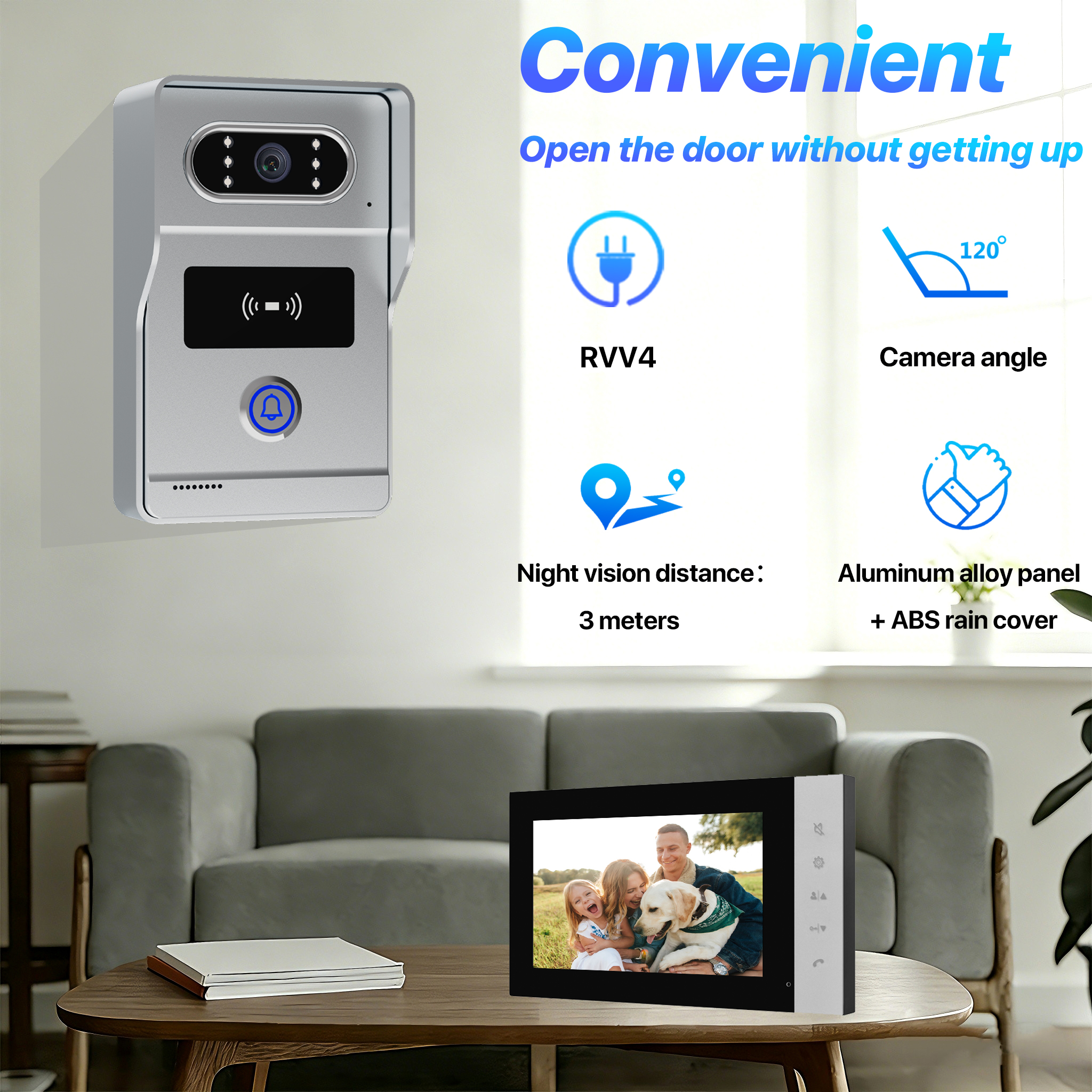 HD 7-Inch Wired Video Door Pho - Home Security Cameras Uk 评论和价格
