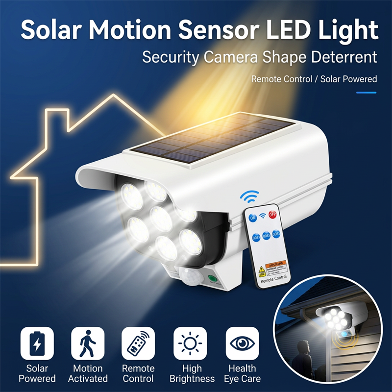 Solar Powered Dummy Security C - Home Security Flood Lights 评论和价格