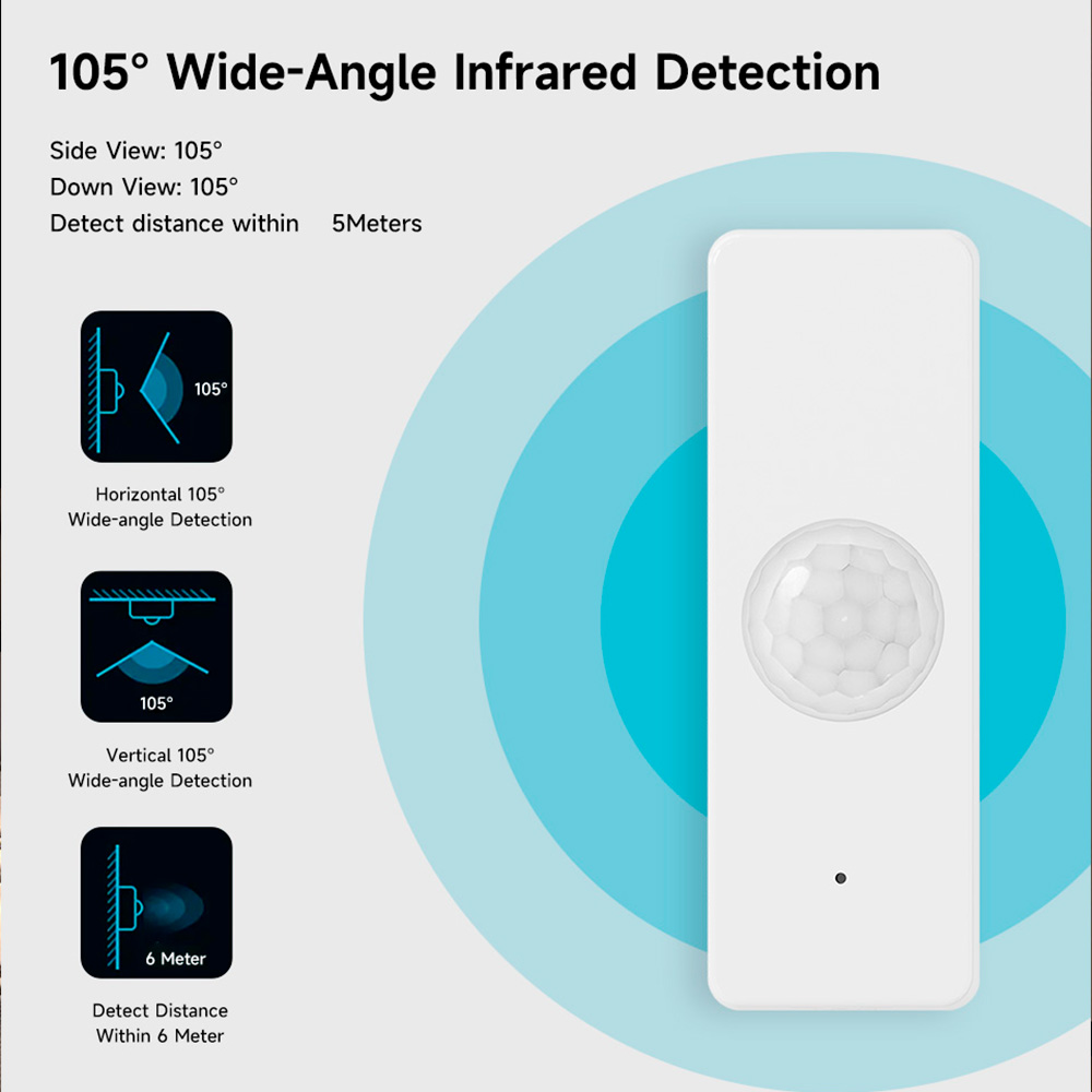 WiFi Smart PIR Motion Sensor T - Home Security With Alarm 评论和价格