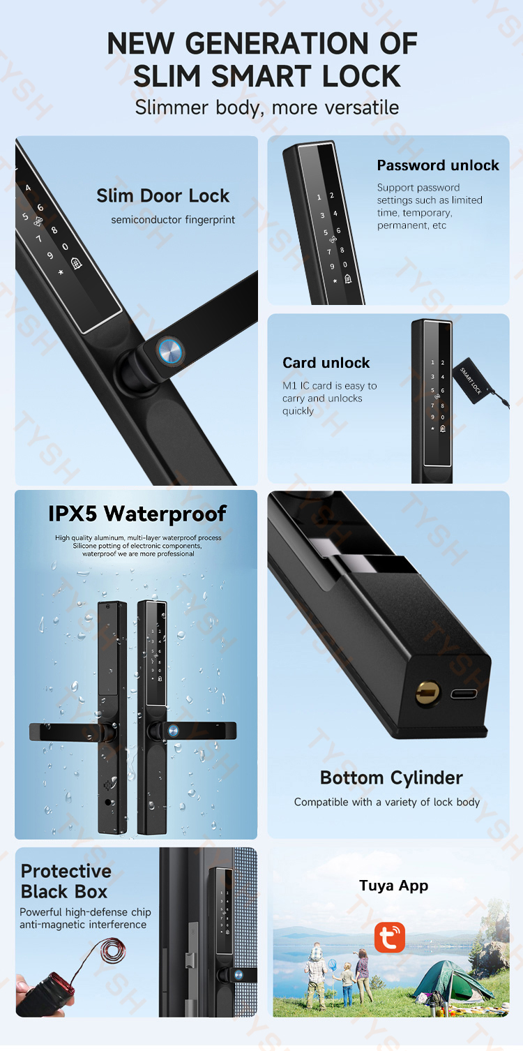 Tuya App Fingerprint Door Lock - Home Security Keypad 评论和价格