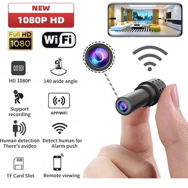 Mini WiFi Camera HD 1080P Indo - Home Security Indoor Cameras 评论和价格