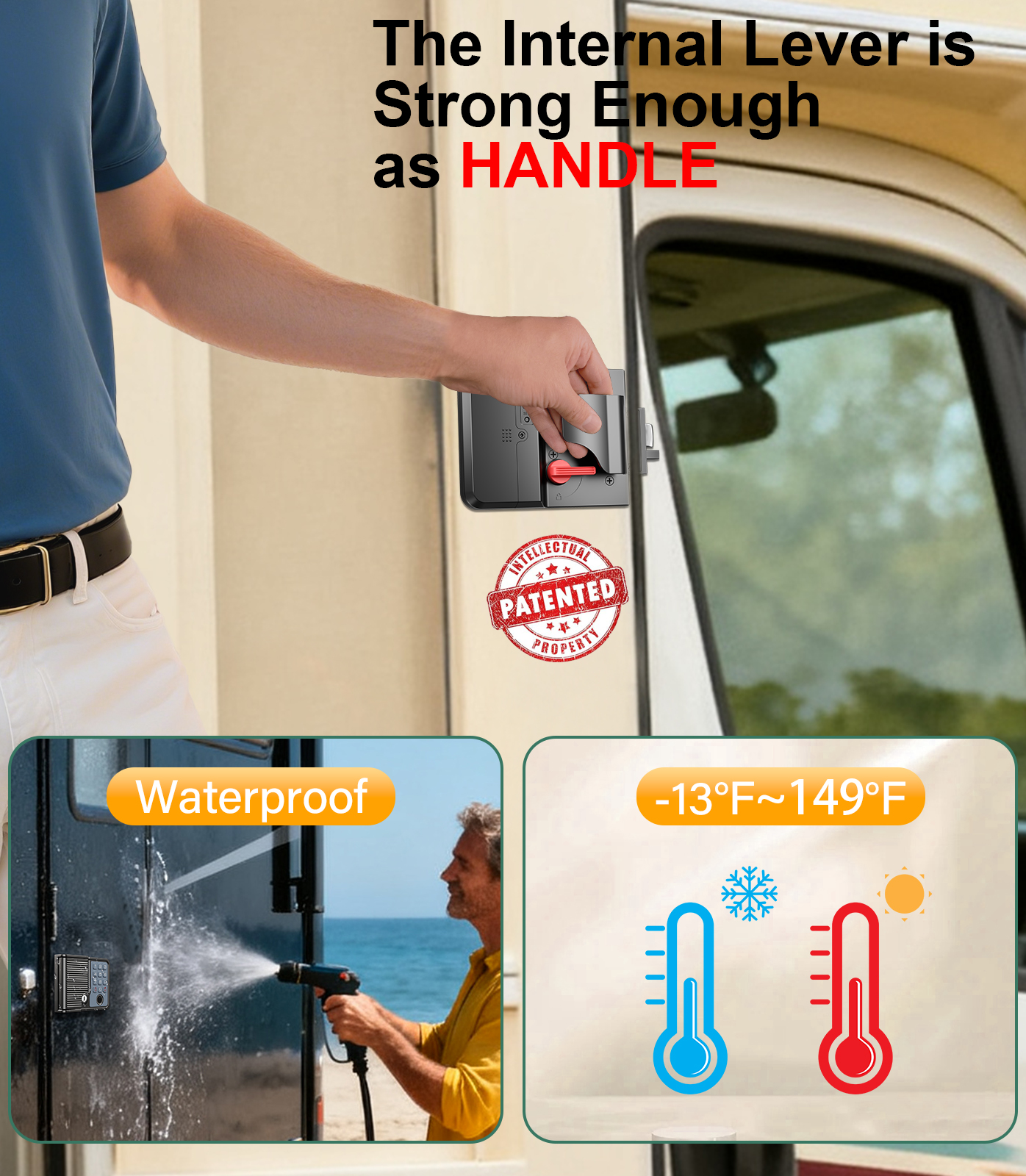 Smart RV Door Locks Keyless En - Home Security Keypad 评论和价格