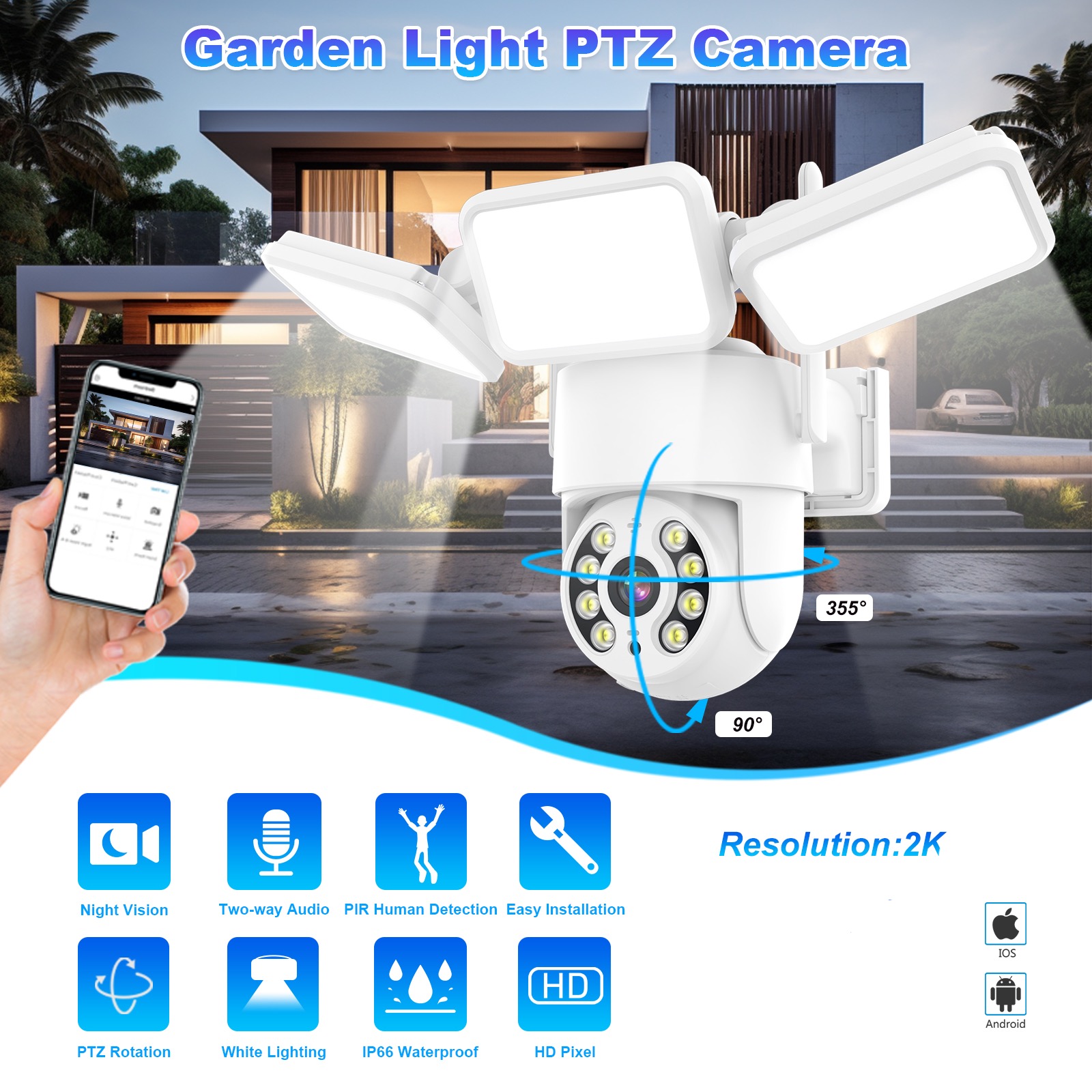 Home Security Camera Floodligh - Home Security Flood Lights 评论和价格