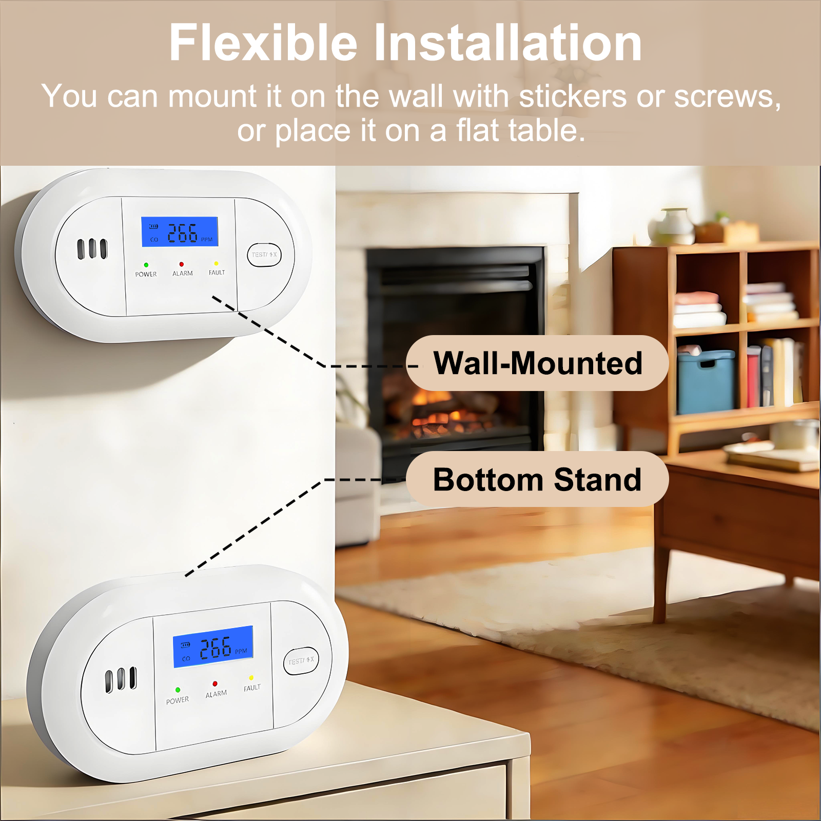 LCD Display Carbon Monoxide Al - Home Security Kitchener 评论和价格