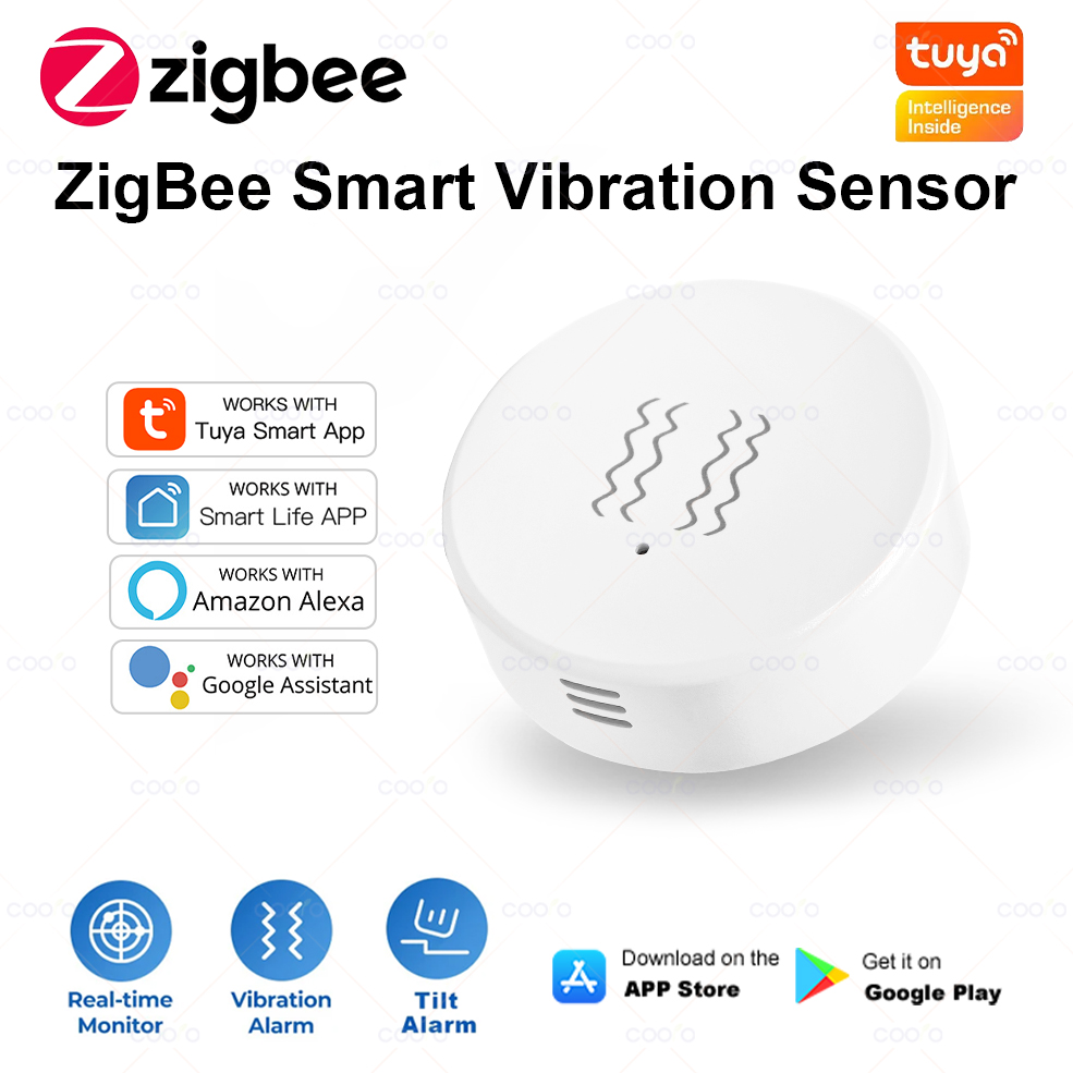 ZigBee Tuya Smart Vibration Se - Home Security Door 评论和价格