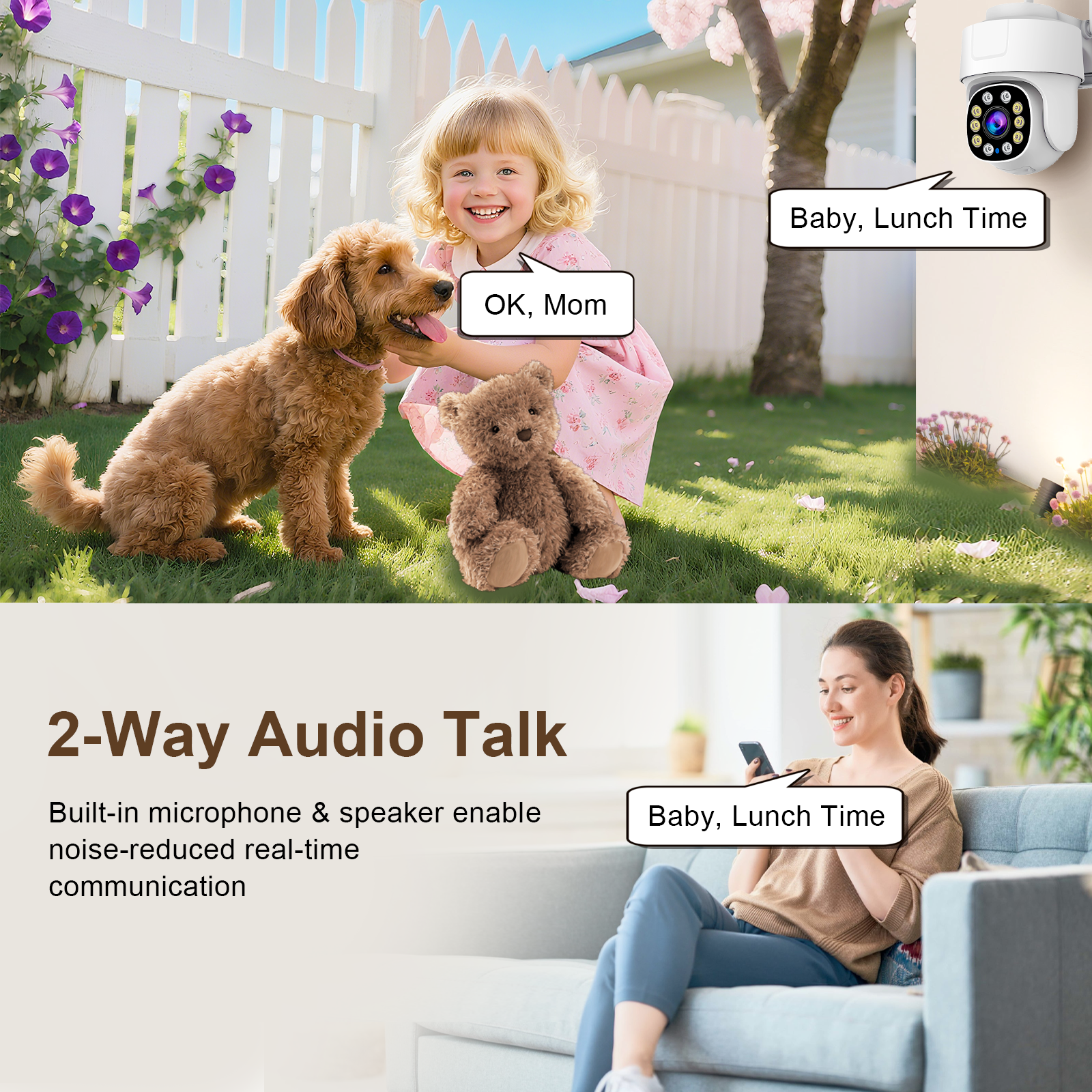 5MP Tuya Wifi IP Camera Outdoo - Home Security Google Camera 评论和价格