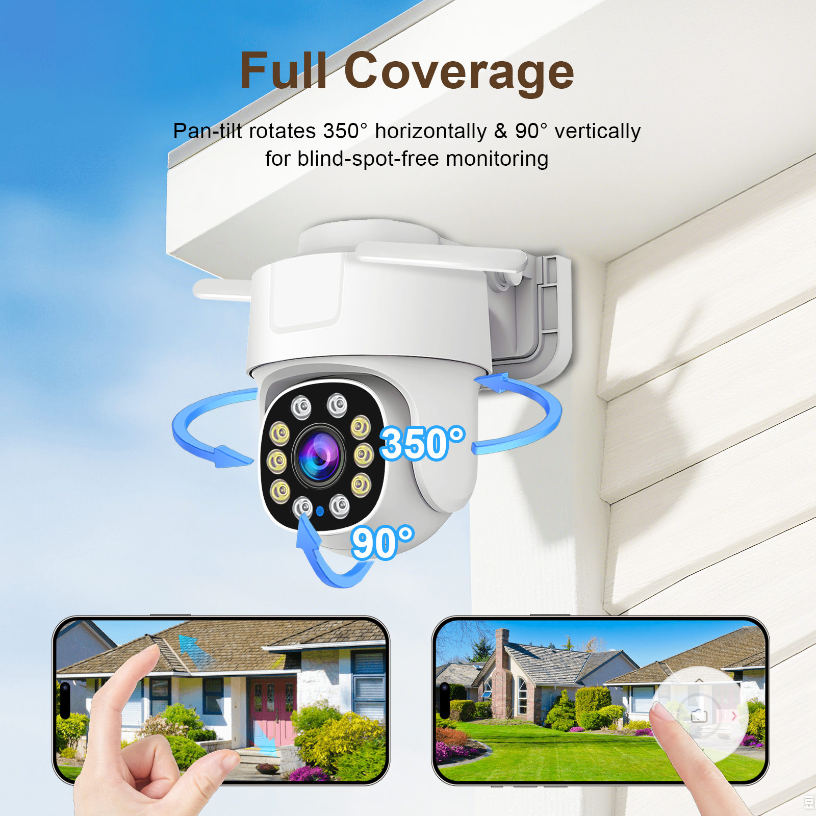 5MP Tuya Wifi IP Camera Outdoo - Home Security Google Camera 评论和价格