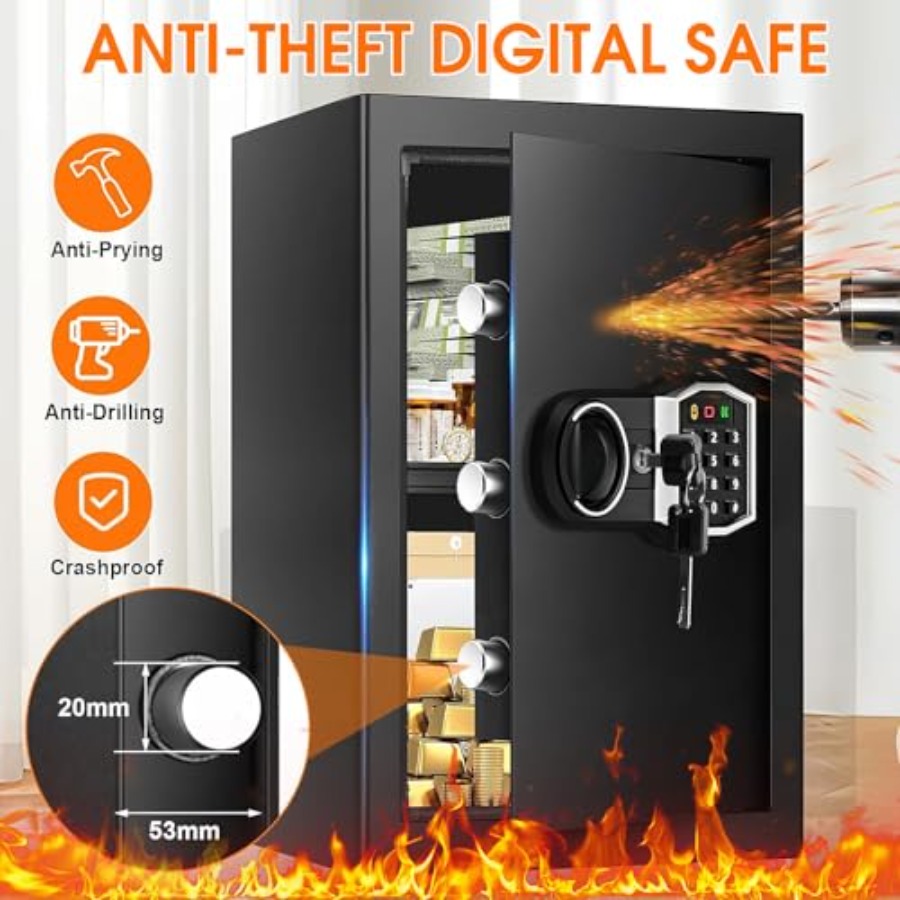 Home security safe: 3.4 cu ft  - Home Security Keypad 评论和价格