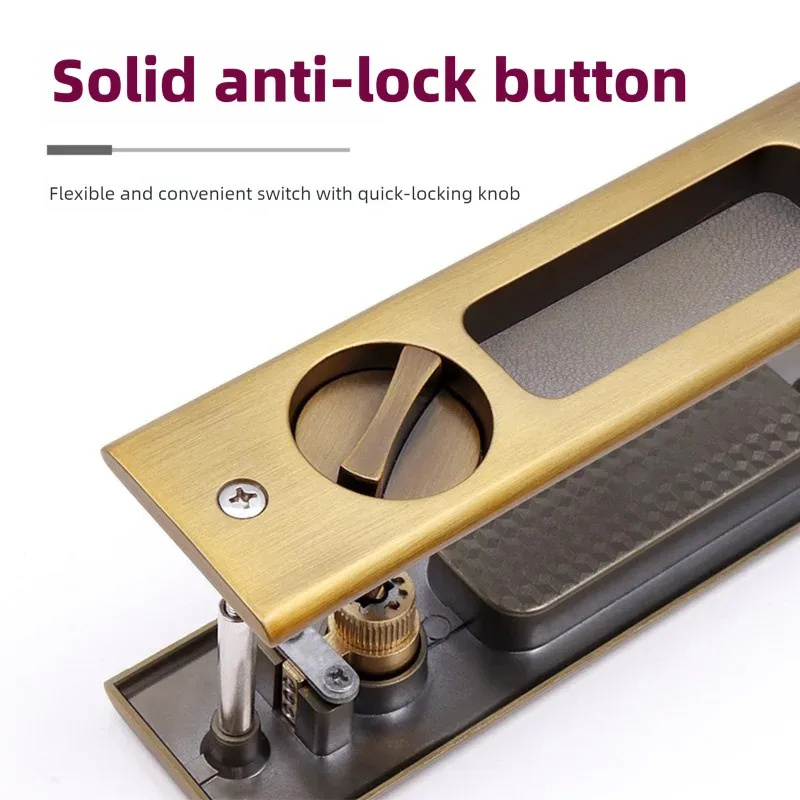 Black Sliding Door Lock with K - Home Security Door 评论和价格