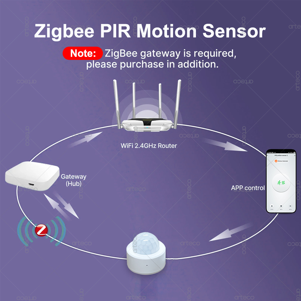 Zigbee 3.0 Mini PIR Motion Sen - Home Security With Alarm 评论和价格