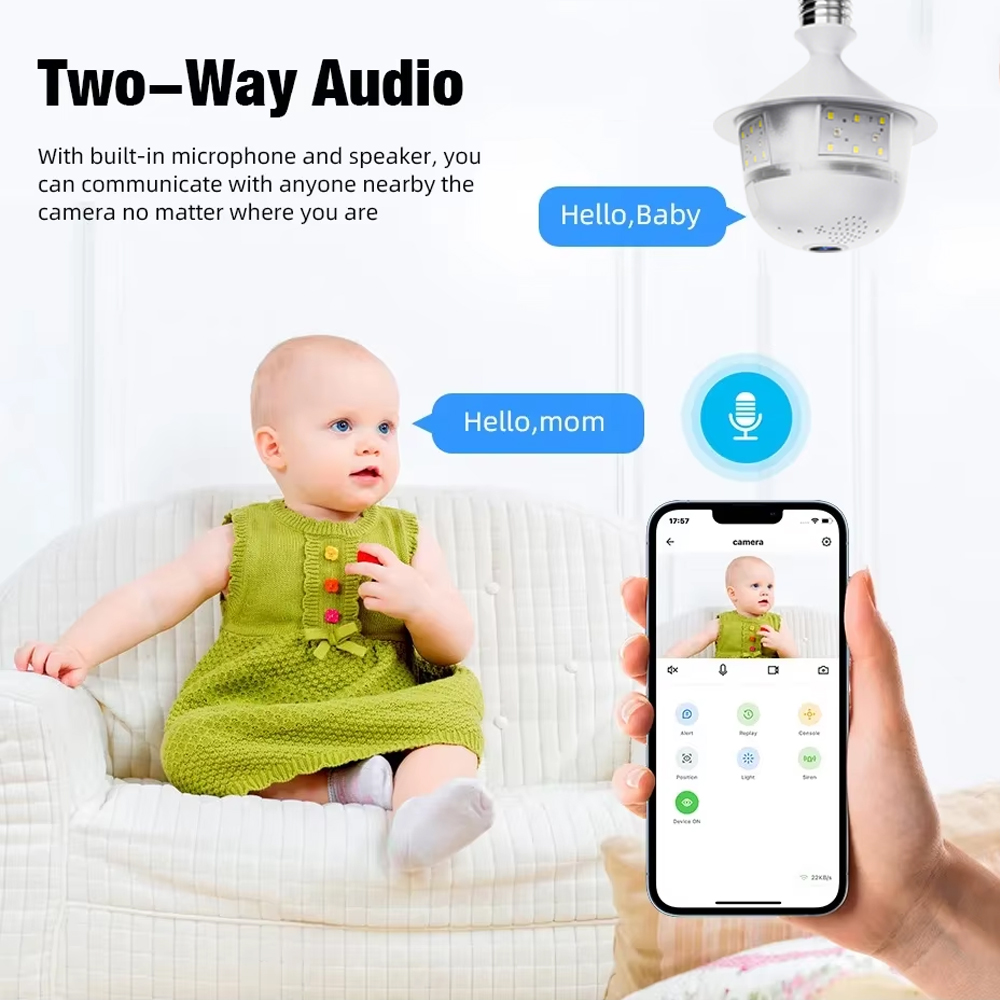 Bulb Indoor Camera Security In - Home Security Flood Lights 评论和价格