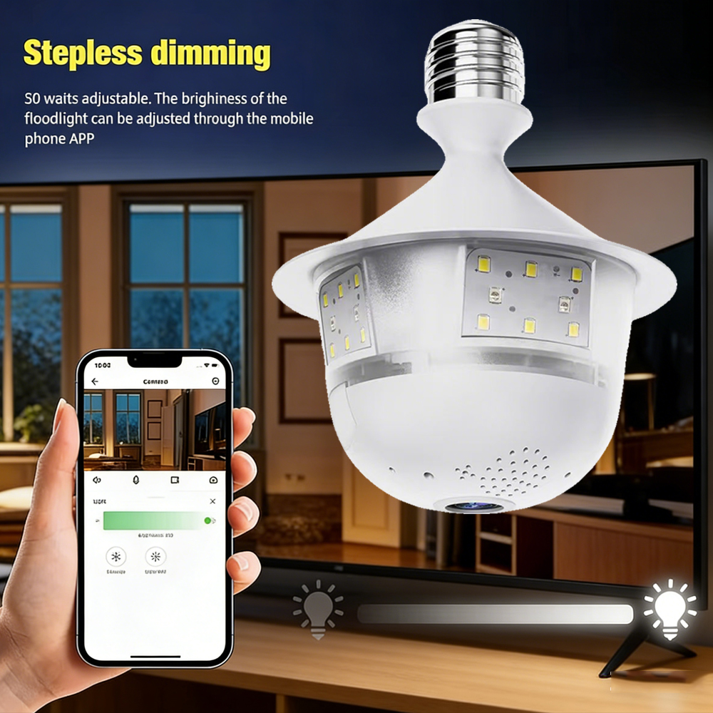 Bulb Indoor Camera Security In - Home Security Flood Lights 评论和价格