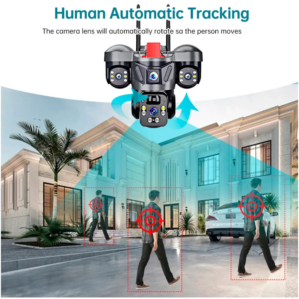 KERUI V380 Pro Outdoor PTZ 6MP - Home Security And Cctv 评论和价格