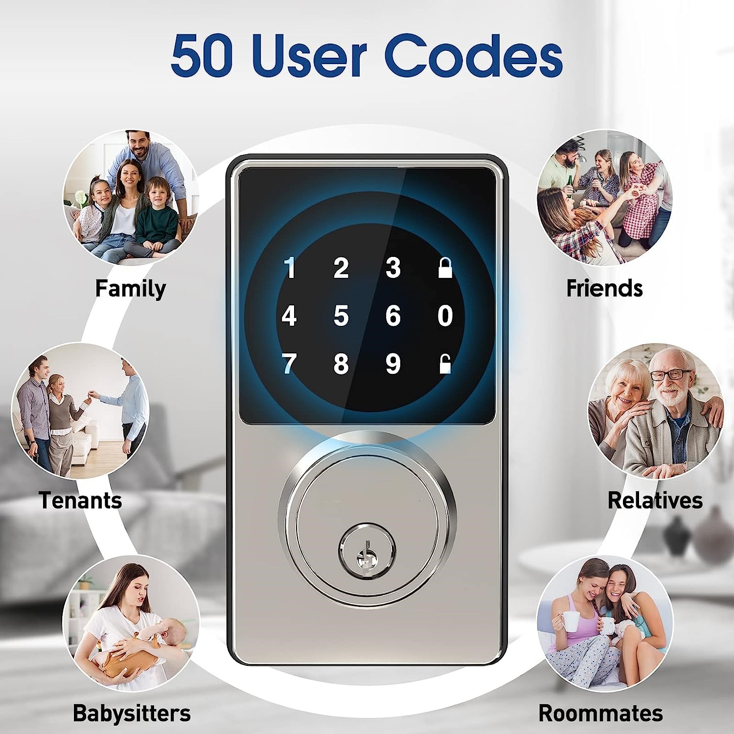 Smart Lock with password, Keyl - Home Security Keypad 评论和价格