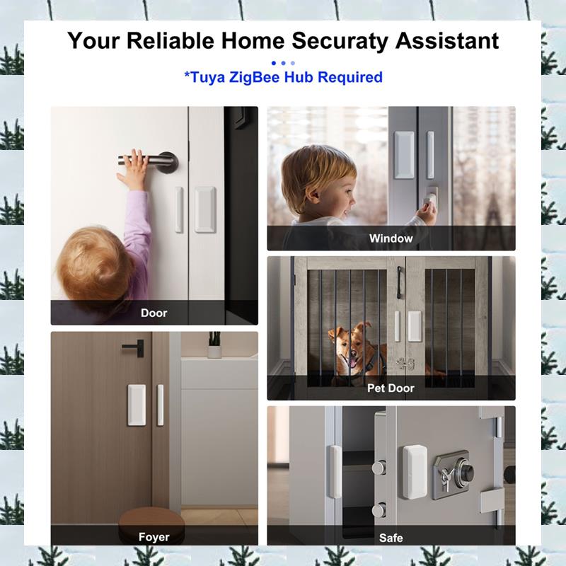 ABLG Tuya Zigbee Door Sensor W - Home Security Door 评论和价格