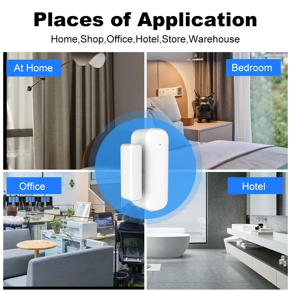 ZigBee Door Window Sensor Wire - Home Security With Ai 评论和价格