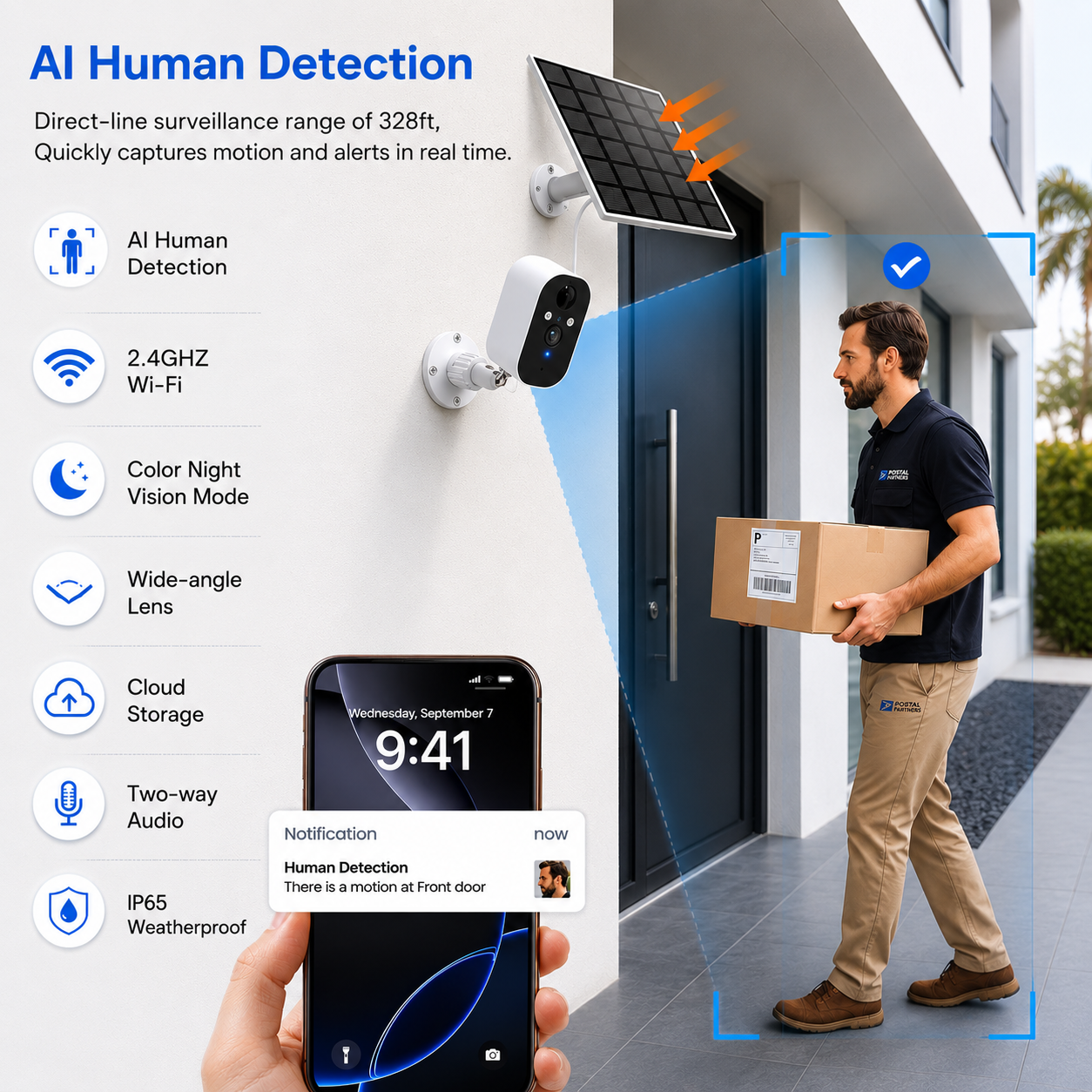 Solar Security Cameras Wireles - Home Security Flood Lights 评论和价格