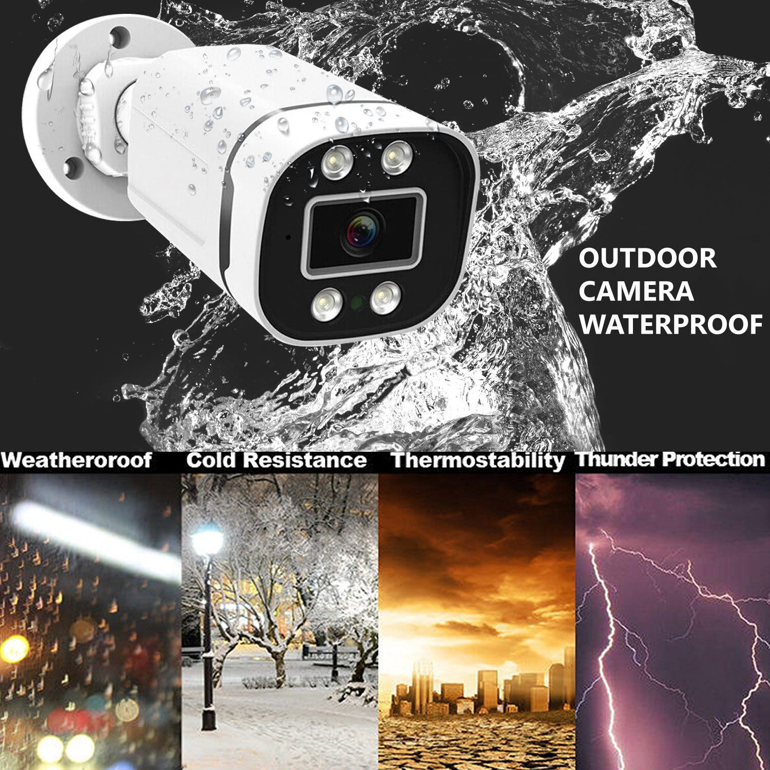 4CH 8CH AHD 2MP 5MP AHD Outdoo - Home Security And Cctv 评论和价格