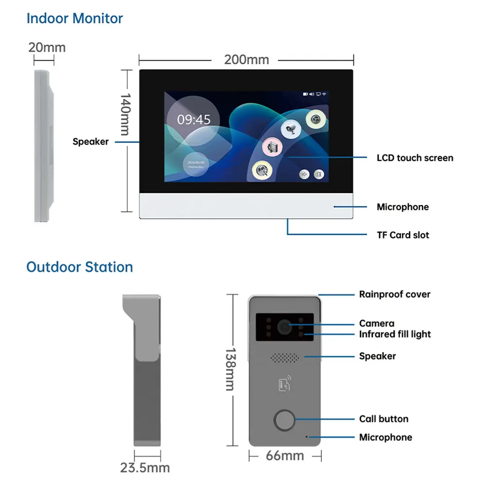 ANJIELO Tuya Smart Video Doorb - Home Security Cameras Uk 评论和价格
